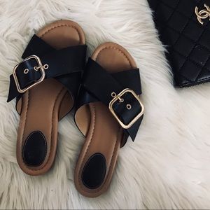 Clark Black Sandals
